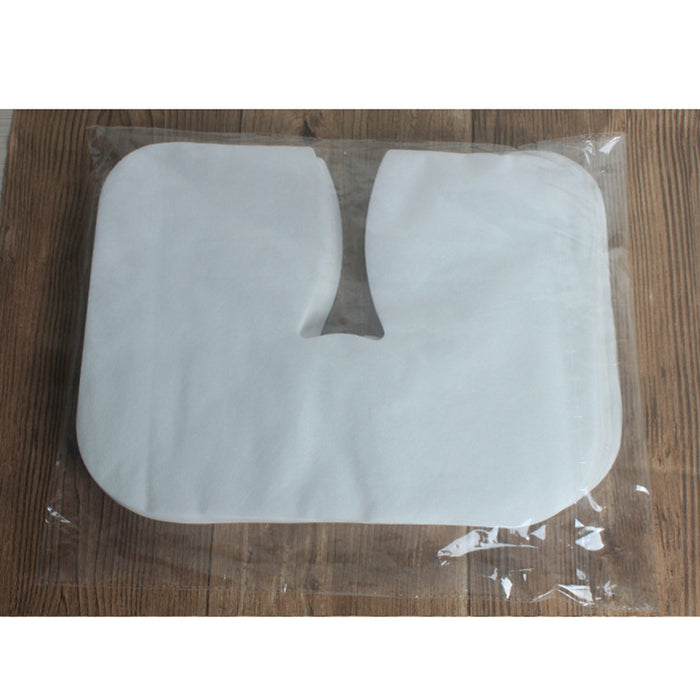 Crofta 100x Disposable Massage Table Face Rest Cushion Cover Headrest Cradle Sheet