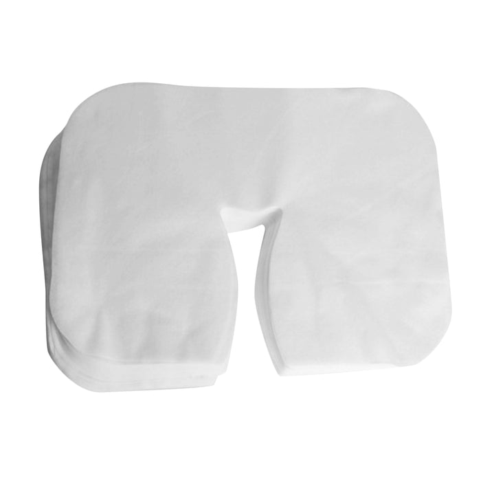 Crofta 100x Disposable Massage Table Face Rest Cushion Cover Headrest Cradle Sheet