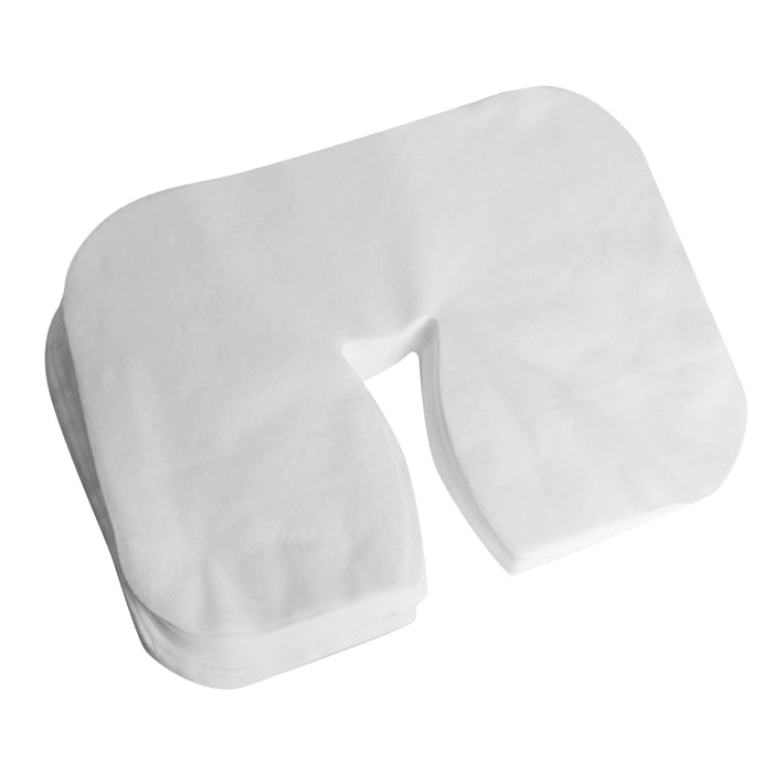 Crofta 100x Disposable Massage Table Face Rest Cushion Cover Headrest Cradle Sheet