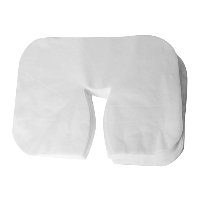 Crofta 100x Disposable Massage Table Face Rest Cushion Cover Headrest Cradle Sheet