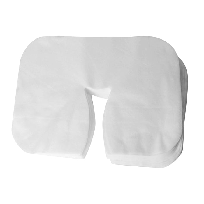 Crofta 100x Disposable Massage Table Face Rest Cushion Cover Headrest Cradle Sheet