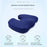 Crofta Memory Foam Coccyx Tailbone Seat Cushion Orthopedic Chair Pillow Black