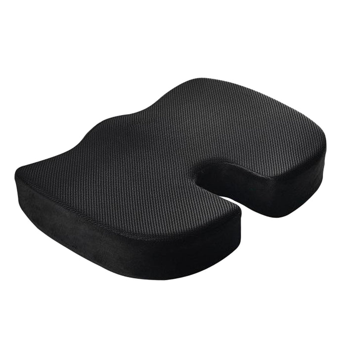 Crofta Memory Foam Coccyx Tailbone Seat Cushion Orthopedic Chair Pillow Black