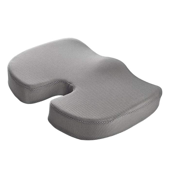 Crofta Memory Foam Coccyx Tailbone Seat Cushion Orthopedic Chair Pillow Gray