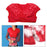 Crofta Women Down Jacket Warm Shoulder Warmer Thermal Wrap Protector Red XL