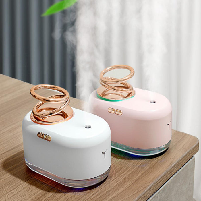 Crofta LED LIGHT UP Air Oil Aroma Diffuser Humidifier Essential Purifier White