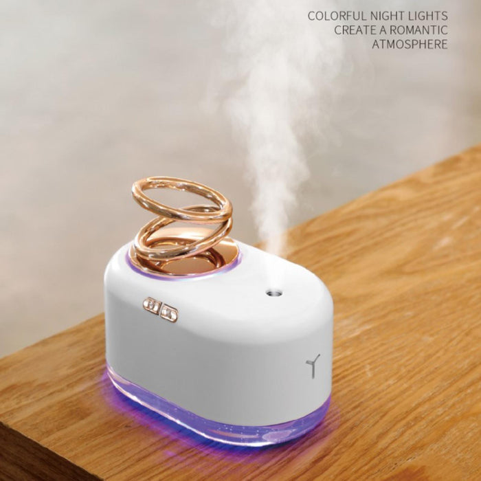 Crofta LED LIGHT UP Air Oil Aroma Diffuser Humidifier Essential Purifier White