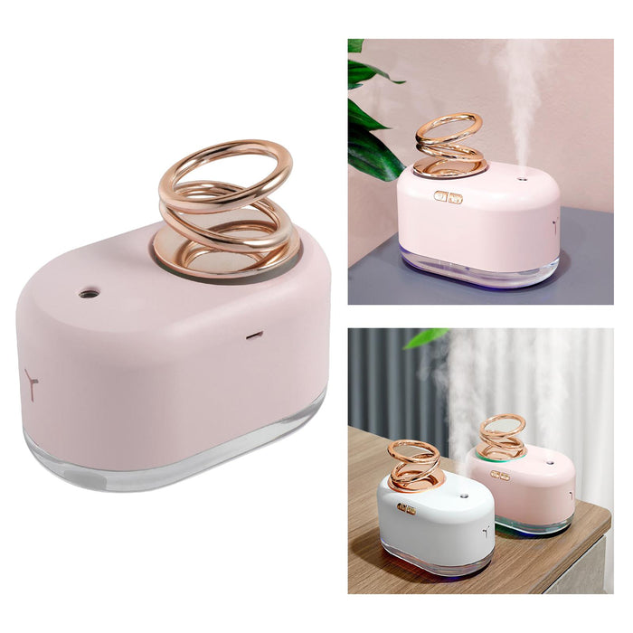 Crofta LED LIGHT UP Air Oil Aroma Diffuser Humidifier Essential Purifier Pink