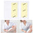 Crofta 10x Hair Removal Wax Strips for Upper Lip Chin Fingers Toes Facial Honey