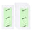 Crofta 10x Hair Removal Wax Strips for Upper Lip Chin Fingers Toes Facial Aloe