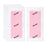 Crofta 10x Hair Removal Wax Strips for Upper Lip Chin Fingers Toes Facial Peach