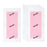 Crofta 10x Hair Removal Wax Strips for Upper Lip Chin Fingers Toes Facial Peach