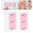 Crofta 10x Hair Removal Wax Strips for Upper Lip Chin Fingers Toes Facial Peach