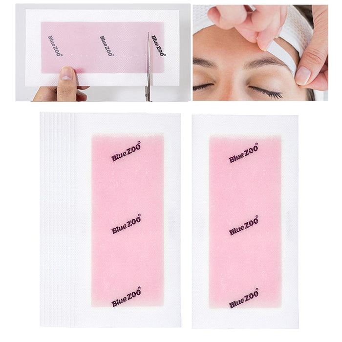 Crofta 10x Hair Removal Wax Strips for Upper Lip Chin Fingers Toes Facial Peach