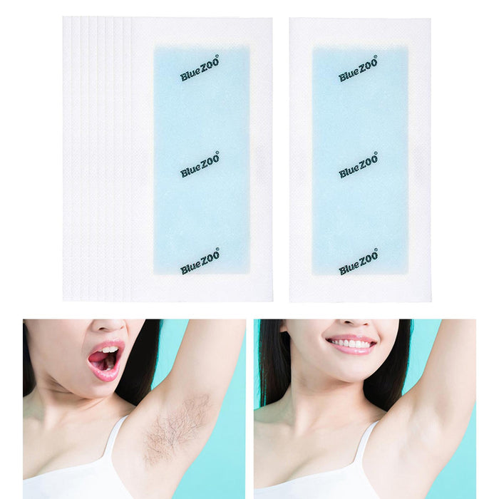 Crofta 10x Hair Removal Wax Strips for Upper Lip Chin Fingers Toes Facial Chamomile