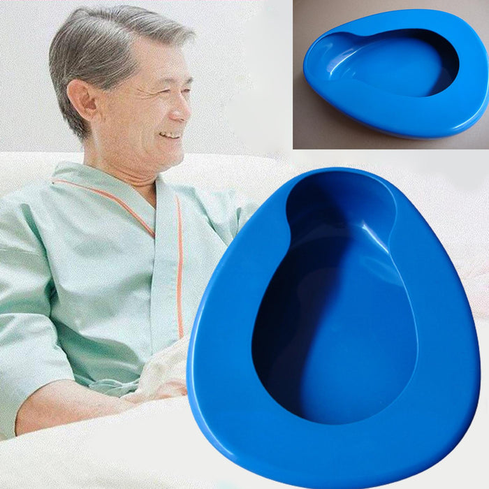 Crofta Home Care Smooth Bedpan Seat Urinal for Bedridden Patient Incontinence Aid