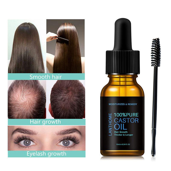 Crofta 100% Pure Castor Oil Hair Oil for Eyelashes Growth Thicker Body Care Oil