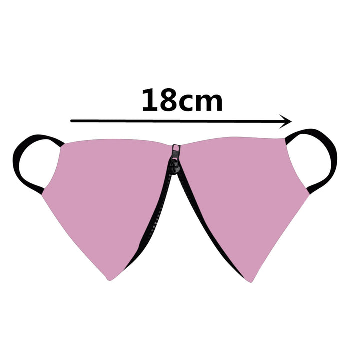 Crofta Zipper Face Guard Easy to Eat & Drink Face Procetion for Women Men  Pink