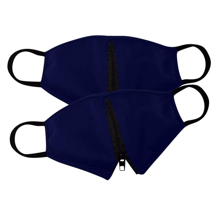 Crofta Zipper Face Guard Easy to Eat & Drink Face Procetion for Women Men  Navy