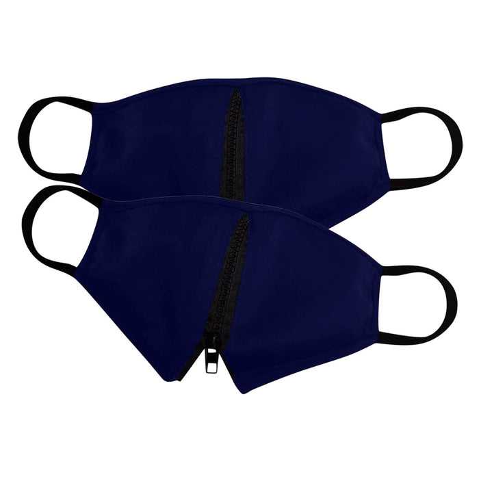 Crofta Zipper Face Guard Easy to Eat & Drink Face Procetion for Women Men  Navy