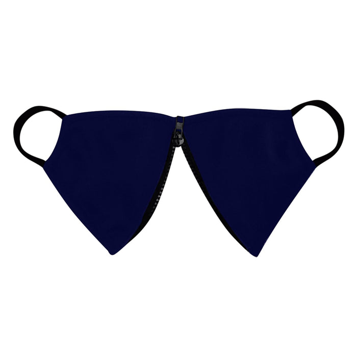 Crofta Zipper Face Guard Easy to Eat & Drink Face Procetion for Women Men  Navy