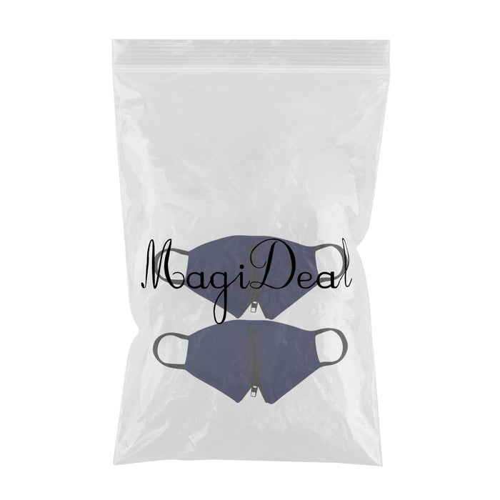 Crofta Zipper Face Guard Easy to Eat & Drink Face Procetion for Women Men  Navy