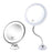 Crofta 10X Magnifying Makeup Mirror Magnification LED Light Cosmetic Mirror Style 1