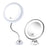 Crofta 10X Magnifying Makeup Mirror Magnification LED Light Cosmetic Mirror Style 1