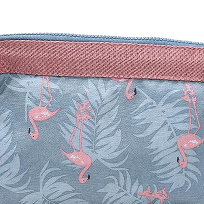 Crofta Womens Make Up Bag Small Printed Cosmetic Pouch Funny Cute Wash Bag Toiletry Flamingo