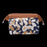 Crofta Womens Make Up Bag Small Printed Cosmetic Pouch Funny Cute Wash Bag Toiletry Brown Flower