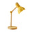 Crofta Stylish Wooden Iron LED Multi-Joint Reading Table Lamp Task Light Flexible Yellow 5W