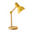 Crofta Stylish Wooden Iron LED Multi-Joint Reading Table Lamp Task Light Flexible Yellow 5W