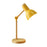 Crofta Stylish Wooden Iron LED Multi-Joint Reading Table Lamp Task Light Flexible Yellow 5W