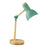 Crofta Stylish Wooden Iron LED Multi-Joint Reading Table Lamp Task Light Flexible Green 3W