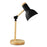 Crofta Stylish Wooden Iron LED Multi-Joint Reading Table Lamp Task Light Flexible Black 3W