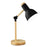 Crofta Stylish Wooden Iron LED Multi-Joint Reading Table Lamp Task Light Flexible Black 3W