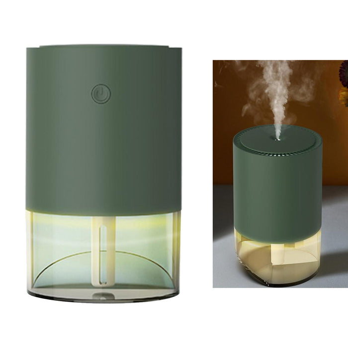 Crofta 390ml USB Mini Car Home Humidifier Aroma Oil Diffuser Mist Purifier Green