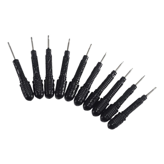 Crofta 10pcs Professional Screwdriver Set Watch Eyeglass Glasses Jewelry Repair Kit