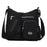 Crofta Multi-Pocket Waterproof Nylon Casual Bag Handbags for Women Travel College black