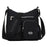 Crofta Multi-Pocket Waterproof Nylon Casual Bag Handbags for Women Travel College black