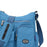 Crofta Multi-Pocket Waterproof Nylon Casual Bag Handbags for Women Travel College sea blue