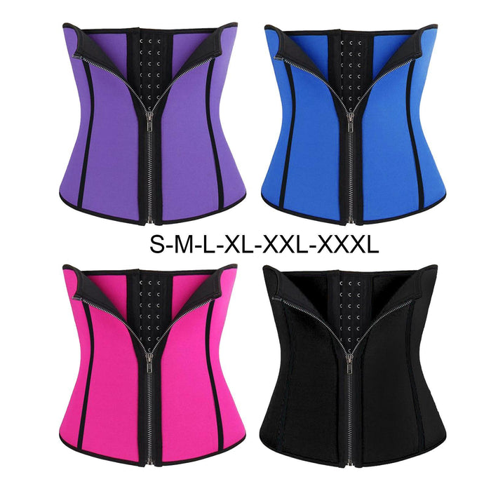 Crofta Women Shapers Slimming Waist Trainer Body Shaper Waist Corset Red S