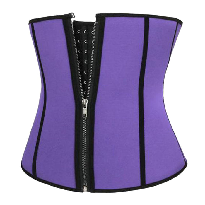 Crofta Women Shapers Slimming Waist Trainer Body Shaper Waist Corset Purple L