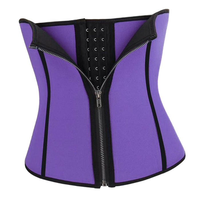 Crofta Women Shapers Slimming Waist Trainer Body Shaper Waist Corset Purple L