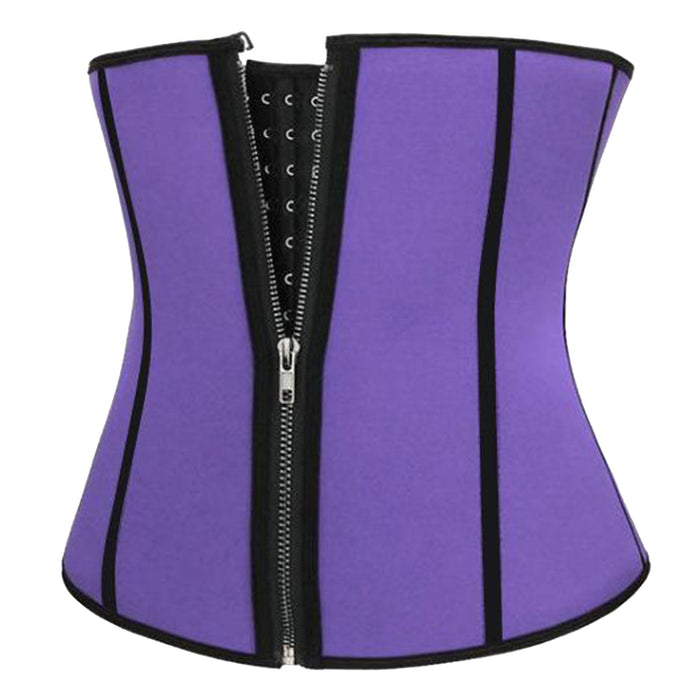 Crofta Women Shapers Slimming Waist Trainer Body Shaper Waist Corset Purple L