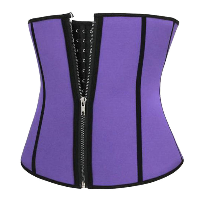 Crofta Women Shapers Slimming Waist Trainer Body Shaper Waist Corset Purple XXXL