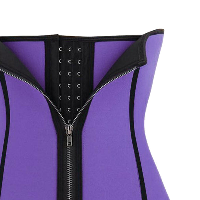 Crofta Women Shapers Slimming Waist Trainer Body Shaper Waist Corset Purple XXXL