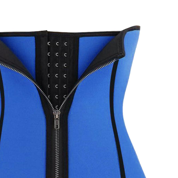 Crofta Women Shapers Slimming Waist Trainer Body Shaper Waist Corset Blue XL