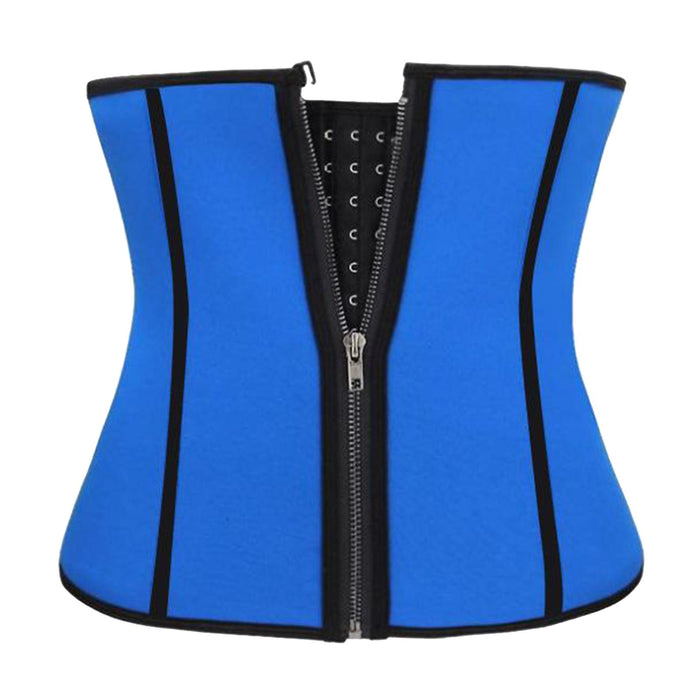 Crofta Women Shapers Slimming Waist Trainer Body Shaper Waist Corset Blue XXL