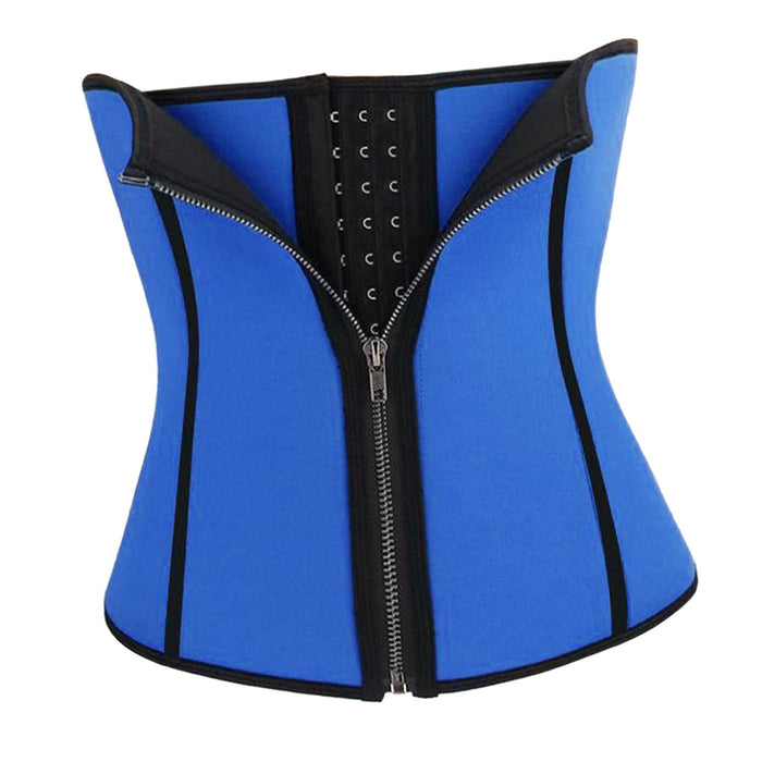 Crofta Women Shapers Slimming Waist Trainer Body Shaper Waist Corset Blue XXL